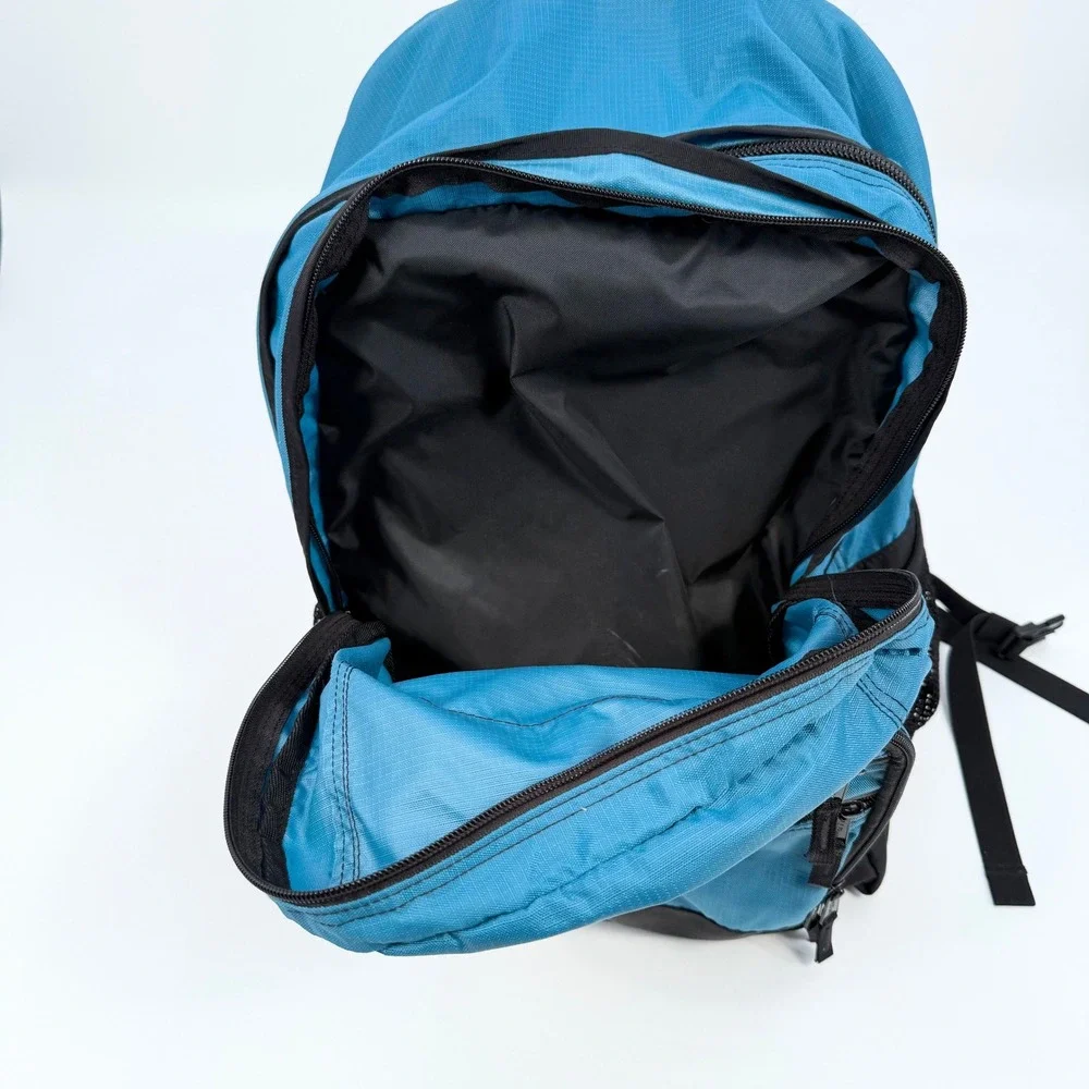 L.L. Bean Original Book Pack Travel School Teal Blue Nylon Backpack
